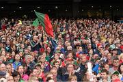 24 August 2014; Mayo supporters, in the Hogan Stand, before the game. GAA Football All-Ireland Senior Championship, Semi-Final, Kerry v Mayo, Croke Park, Dublin. Picture credit: Ray McManus / SPORTSFILE