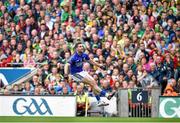 24 August 2014; Bryan Sheehan, Kerry, watches as his free kick in injury time drops short and the game ended in a draw. GAA Football All-Ireland Senior Championship, Semi-Final, Kerry v Mayo, Croke Park, Dublin. Picture credit: Brendan Moran / SPORTSFILE