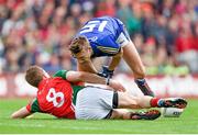 24 August 2014; Donal Vaughan, Mayo, in action against James O'Donoghue, Kerry. GAA Football All-Ireland Senior Championship, Semi-Final, Kerry v Mayo, Croke Park, Dublin. Picture credit: Stephen McCarthy / SPORTSFILE