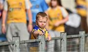 23 August 2014; Clare supporter Luca Ginnane, aged 2, from Newmarket-on-Fergus, Co. Clare, during the game. Bord Gáis Energy GAA Hurling Under 21 All-Ireland Championship, Semi-Final, Clare v Antrim, Semple Stadium, Thurles, Co. Tipperary. Picture credit: Diarmuid Greene / SPORTSFILE