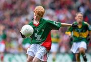 24 August 2014; Finn Treacy, Mullymesker, Bellinaleck, Fermanagh, representing Mayo, in action against Kerry. INTO/RESPECT Exhibition GoGames, Croke Park, Dublin. Picture credit: Brendan Moran / SPORTSFILE