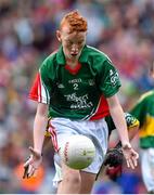 24 August 2014; Francis Brady, Malborough Street, Dublin, representing Mayo, in action against Kerry. INTO/RESPECT Exhibition GoGames, Croke Park, Dublin. Picture credit: Brendan Moran / SPORTSFILE