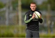 25 August 2014; Munster's Andrew Conway during squad training ahead of their SEAT Challenge game against London Irish on Friday. Munster Rugby Press Conference, Cork Institute of Technology, Bishopstown, Cork. Picture credit: Barry Cregg / SPORTSFILE