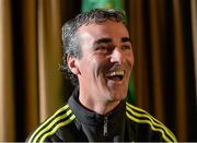25 August 2014; Donegal manager Jim McGuinness during a press day ahead of their GAA Football All-Ireland Senior Championship Semi-Final game against Dublin on Sunday. Donegal Football Press Day, Mount Errigal Hotel, Letterkenny, Co. Donegal. Picture credit: Oliver McVeigh / SPORTSFILE
