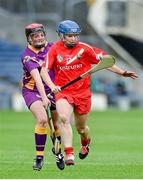 23 August 2014; Briege Corkery, Cork, in action against Shelley Kehoe, Wexford. Liberty Insurance All-Ireland Senior Camogie Championship Semi-Final, Cork v Wexford, Semple Stadium, Thurles, Co. Tipperary. Picture credit: Diarmuid Greene / SPORTSFILE