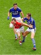 24 August 2014; Alan Dillon, Mayo, in action against Anthony Maher, left, and David Moran, Kerry. GAA Football All-Ireland Senior Championship, Semi-Final, Kerry v Mayo, Croke Park, Dublin. Picture credit: Pat Murphy / SPORTSFILE
