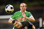 25 August 2014; Colin Healy, Cork City, in action against Jason Byrne, Bohemians. FAI Ford Cup, 3rd Round Reply, Cork City v Bohemians. Dalymount Park, Dublin. Picture credit: David Maher / SPORTSFILE