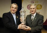 18 November 2006; Tipperary's Donie Nealon is presented with his 'Legends Award' by GAA President Nickey Brennan at the 2006 Christy Ring / Nicky Rackard Cups &quot;Champion 15&quot; Awards. Croke Park, Dublin. Picture credit: Ray McManus / SPORTSFILE