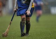 19 November 2006; A general view of a players legs during the match. All-Ireland Senior Camogie Club Championship Final, St Lachtain's v O'Donovan Rossa, O'Moore Park, Portlaoise, Co. Laois. Picture credit: Brian Lawless / SPORTSFILE