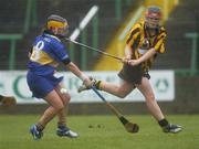 19 November 2006; Aine Connery, St Lachtain's, in action against Colleen Doherty, O'Donovan Rossa. All-Ireland Senior Camogie Club Championship Final, St Lachtain's v O'Donovan Rossa, O'Moore Park, Portlaoise, Co. Laois. Picture credit: Brian Lawless / SPORTSFILE