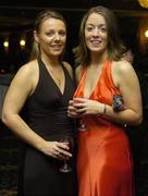 18 November 2006; Colette Daly, left, and Sheena Tally at the 2006 TG4 / O'Neills Ladies Gaelic Football All-Star Awards. Citywest Hotel, Dublin. Picture credit: Brendan Moran / SPORTSFILE