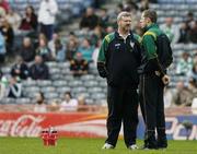 5 November 2006; Ireland selectors Eoin Liston and Anthony Tohill in converation before the game. Coca-Cola International Rules Series 2006, Second Test, Ireland v Australia, Croke Park, Dublin. Picture credit: Brendan Moran / SPORTSFILE