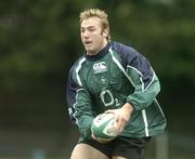 24 November 2006; Stephen Ferris in action during Ireland’s rugby squad training. Lansdowne Road, Dublin. Picture credit: Matt Browne / SPORTSFILE