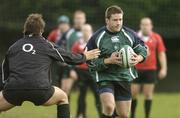 24 November 2006; Bryan Young in action against Donncha O'Callaghan during Ireland’s rugby squad training. Lansdowne Road, Dublin. Picture credit: Matt Browne / SPORTSFILE