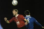 25 November 2006; Keith Dunne, Dundalk, in action against Paul McCarthy, Waterford United. eircom League Premier Division / First Division Playoff 2nd Leg, Waterford United v Dundalk, RSC, Waterford. Picture credit: Matt Browne / SPORTSFILE