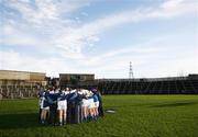 26 November 2006; Errigal Chiarain huddle together before the start of the match. AIB Ulster Club Senior Football Championship Semi-Final Replay, Errigal Chiarain v Ballinderry, Casement Park, Belfast, Co. Antrim. Picture credit: Russell Pritchard / SPORTSFILE