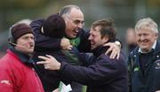 26 November 2006; Anthony Cunningham, St Brigid's manager, celebrates after beating Corofin in the Connacht final. AIB Connacht Senior Club Football Championship Final, St Brigid's v Corofin, Dr Hyde Park, Co. Roscommon. Picture credit: Ray Ryan / SPORTSFILE