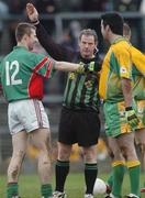 26 November 2006; Referee Vincent Neary, in action,   Corofin and St. Brigid's. AIB Connacht Senior Club Football Championship Final, St Brigid's v Corofin, Dr Hyde Park, Co. Roscommon. Picture credit: Ray Ryan / SPORTSFILE