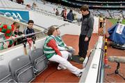 24 August 2014; Groundsman Shane Burke speaking with representatives from Down Syndrome Ireland and Irish Autism Action, two of the GAA’s partner charities for 2014, in their role as temporary members of the Croke Park Stadium ground staff as part of the GAA ‘Inclusion Day’. Electric Ireland GAA Football All Ireland Senior Championship Semi-Final, Kerry v Mayo, Croke Park, Dublin. Picture credit: Brendan Moran / SPORTSFILE