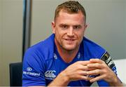 26 August 2014; Leinster captain Jamie Heaslip at the Guinness PRO12 Season Launch, Diageo Head Office, Park Royal, London. Picture credit: Matt Impey / SPORTSFILE