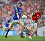 24 August 2014; Mark O'Connor, Kerry, in action against Eoin O'Donoghue, Mayo. Electric Ireland GAA Football All Ireland Minor Championship, Semi-Final, Kerry v Mayo, Croke Park, Dublin. Picture credit: Brendan Moran / SPORTSFILE