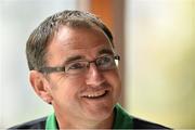 27 August 2014; Shamrock Rovers' manager Pat Fenlon during a press conference ahead of their SSE Airtricity League Premier Division game against Sligo Rovers on Friday. Shamrock Rovers Press Conference, Tallaght Stadium, Tallaght, Dublin. Picture credit: Ramsey Cardy / SPORTSFILE