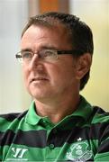 27 August 2014; Shamrock Rovers' manager Pat Fenlon during a press conference ahead of their SSE Airtricity League Premier Division game against Sligo Rovers on Friday. Shamrock Rovers Press Conference, Tallaght Stadium, Tallaght, Dublin. Picture credit: Ramsey Cardy / SPORTSFILE