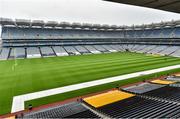 29 August 2014; Croke Park Stadium is prepared ahead of the Croke Park Classic, Penn State v University of Central Florida on Saturday. Croke Park, Dublin. Picture credit: Brendan Moran / SPORTSFILE