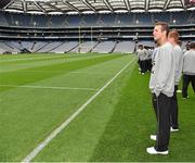 29 August 2014; The UCF players view Croke Park during the previews ahead of the Croke Park Classic, Penn State v University of Central Florida on Saturday. Croke Park, Dublin. Picture credit: Pat Murphy / SPORTSFILE