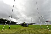 29 August 2014; Groundsman Jim Leonard, from Ballybricken, Co. Limerick, cuts the grass ahead of the GAA Football All-Ireland Senior Championship Semi-Final Replay between Kerry and Mayo. Gaelic Grounds, Limerick. Picture credit: Diarmuid Greene / SPORTSFILE