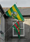 29 August 2014; Kerry and Mayo flags fly outside the Ardhú Bar on the Ennis Road ahead of the GAA Football All-Ireland Senior Championship Semi-Final Replay between Kerry and Mayo. Gaelic Grounds, Limerick. Picture credit: Diarmuid Greene / SPORTSFILE