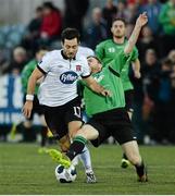 29 August 2014; Richie Towell, Dundalk, in action against Craig Walsh, Bohemians. SSE Airtricity League Premier Division, Dundalk v Bohemians, Oriel Park, Dundalk, Co. Louth. Picture credit: Oliver McVeigh / SPORTSFILE