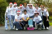 23 November 2006; Ireland and Munster lock and ambassador for the HOPE foundation, Donncha O'Callaghan, helped launch the HOPE foundation's &quot;Gift of HOPE&quot; campaign. The HOPE foundation works for the children of Calcutta and is calling on people to support their campaign this Christmas. The foundation are offering 3 types of gifts that you can but this Christmas, the gift of Education, the gift of Healthcare or the gift of Vocational Training. Pictured with Donncha at the launch are former Blackrock College students who travelled to Calcutta this summer to work with the children, front from left, David Johnson, and Cathal De Buitlear with back, from left, Ciaran Lynch, Conor O'Callaghan, James McGrane, Hugh Farrell, Sean Casey, Ian McCarthy and Shane Walsh. Picture credit: Brendan Moran / SPORTSFILE