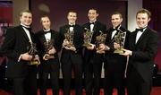 24 November 2006; Kilkenny hurlers and 2006 Vodafone GAA All-Star Award winners, from left, JJ Delaney, James 'Cha' Fitzpatrick, who also won the Young Hurler of the Year Award, Henry Shefflin, who also won the Hurler of the Year Award, Martin Comerford, Eddie Brennan, and Tommy Walsh, at the 2006 Vodafone GAA All-Star Awards. Citywest Hotel, Dublin. Picture credit: Brendan Moran / SPORTSFILE