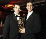 24 November 2006; At the 2006 Vodafone GAA All-Star Awards, are, Sean McMahon, left, with CLare All-Star award winner Tony Griffin. Citywest Hotel, Dublin. Picture credit: Ray McManus / SPORTSFILE