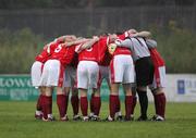 30 August 2006; Cliftonville huddle. CIS Insurance Cup, Cliftonville v Dungannon Swifts, Solitude, Belfast, Co. Antrim. Picture credit: Oliver McVeigh / SPORTSFILE