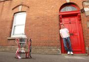 28 November 2006; Michael Foley, St Patrick's Athletic F.C., with the FAI Cup after a press conference ahead of the FAI Carlsberg Senior Challenge Cup Final on 3rd December 2006. Richmond Park, Inchicore, Dublin. Picture credit: David Maher / SPORTSFILE