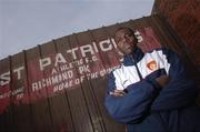 28 November 2006; Mark Rutherford, St Patrick's Athletic F.C., after a press conference ahead of the FAI Carlsberg Senior Challenge Cup Final on 3rd December 2006. Richmond Park, Inchicore, Dublin. Picture credit: David Maher / SPORTSFILE