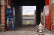 28 November 2006; John Frost, St Patrick's Athletic F.C., with the FAI Cup after a press conference ahead of the FAI Carlsberg Senior Challenge Cup Final on 3rd December 2006. Richmond Park, Inchicore, Dublin. Picture credit: David Maher / SPORTSFILE