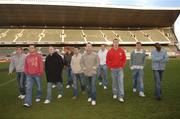 28 November 2006; St Patrick's Athletic players walk across  the pitch at Lansdowne road ahead of the FAI Carlsberg Senior Challenge Cup Final on 3rd December 2006. Lansdowne Road, Dublin. Picture credit: David Maher / SPORTSFILE