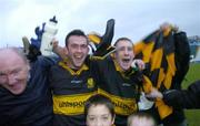 26 November 2006; Dr. Crokes players Ambrose O'Donovan, left, and James Fleming celebrate with fans after the final whistle against Nemo Rangers. AIB Munster Senior Club Football Championship Semi-Final, Nemo Rangers v Dr. Crokes, Pairc Ui Chaoimh, Cork. Picture credit: Matt Browne / SPORTSFILE