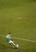 26 November 2006; Paddy Wallace, Ireland, kicks a conversion. Autumn Internationals, Ireland v The Pacific Islands, Lansdowne Road, Dublin. Picture credit: Brian Lawless / SPORTSFILE