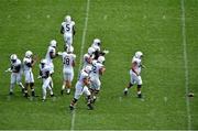 30 August 2014; The Penn State offence get into formation following a huddle to determine their next play. Croke Park Classic 2014, Penn State v University of Central Florida. Croke Park, Dublin. Picture credit: Brendan Moran / SPORTSFILE