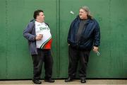 30 August 2014; Mayo supporters Philip Lynan, left, and David Lynan from Keenagh, Co.Mayo before the game. GAA Football All Ireland Senior Championship, Semi-Final Replay, Kerry v Mayo, Gaelic Grounds, Limerick. Picture credit: Barry Cregg / SPORTSFILE