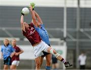 30 August 2014; Annette Clarke, Galway, in action against Niamh McEvoy. TG4 All-Ireland Ladies Football Senior Championship, Semi-Final, Dublin v Galway, Cusack Park, Mullingar, Co. Westmeath. Picture credit: Oliver McVeigh / SPORTSFILE