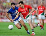 30 August 2014; Jason Doherty, Mayo, in action against Aidan O'Mahony, Kerry. GAA Football All Ireland Senior Championship, Semi-Final Replay, Kerry v Mayo, Gaelic Grounds, Limerick. Picture credit: Barry Cregg / SPORTSFILE