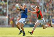 30 August 2014; Barry John Keane, Kerry, in action against Tom Cunniffe, Mayo. GAA Football All Ireland Senior Championship, Semi-Final Replay, Kerry v Mayo. Gaelic Grounds, Limerick. Picture credit: Stephen McCarthy / SPORTSFILE