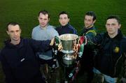 27 November 2006; The Dunne brothers, from left, Tommy, Terry, Benny, Barry and Ken are out in force ahead of this weekend's AIB Munster Hurling Final. Toomevara take on Cork's Erins Own where they hope to secure their place to go forward in the AIB All-Ireland Club Championships. Toomevara. Co. Tipperarery. Picture credit: Matt Browne / SPORTSFILE