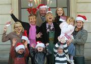 27 November 2006; At the official launch of a charity CD called 'A Special Christmas Time' are back row, from left, musician Cora Venus Lunny, broadcasters Tracey Pigott, Marty Whelan, Maxi, Moya Brennan from Clannad, Special Olympics Athlete Tara Gaw and Simon Casey from You're A Star, front row from left, Special Olympics Athletes, Andrew McCarthy, Miriam Quinn and Ben O'Riordan from the Blackrock Flyers Special Olympics Club. All profits from the CD will go to Special Olympics Ireland as a prelude to the 'Support an Athlete' campaign which will commence in January 2007. 'A Special Christmas Time' is available in all music stores from Friday, the 1st December 2006. Picture credit: Damien Eagers / SPORTSFILE