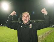 2 December 2006; A delighted Glentoran manager Paul Millar, at the final whistle. CIS Insurance Cup Final, Cliftonville v Glentoran, Windsor Park, Belfast. Picture credit: Oliver McVeigh / SPORTSFILE